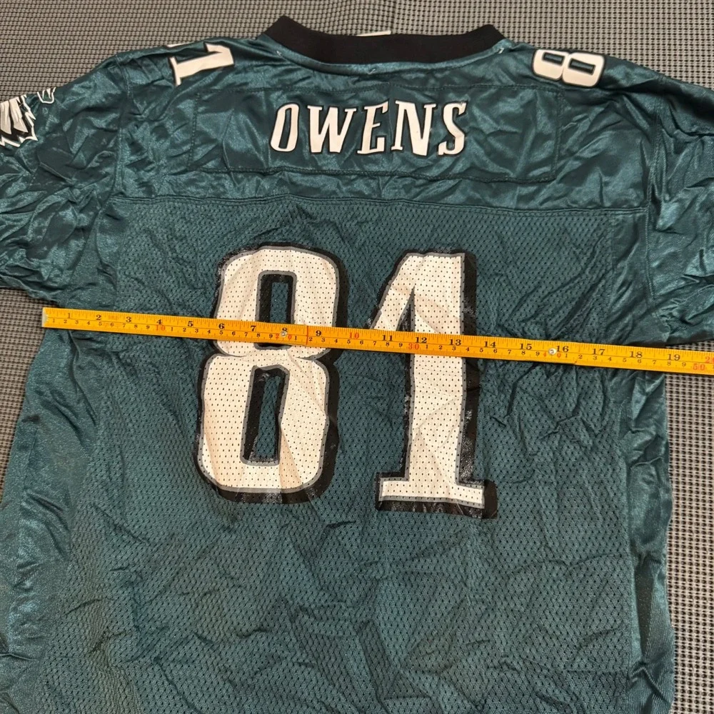 Reebok NFL Philadelphia Eagles Terrell Owens 81 Jersey Youth XL Green 18-20